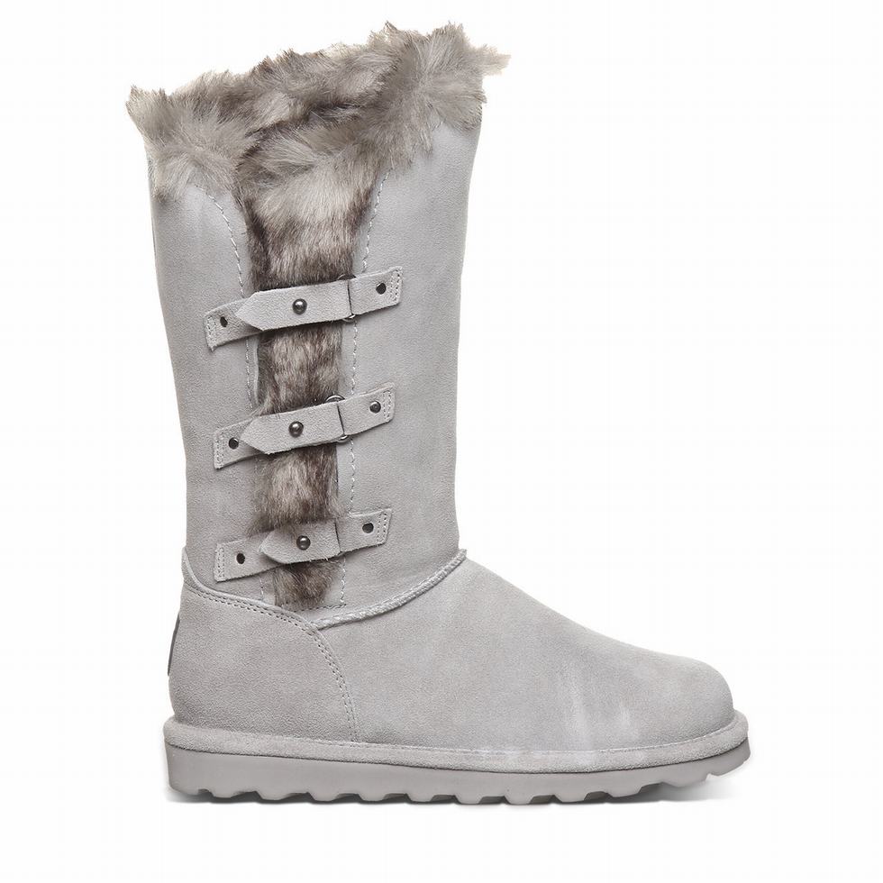 Women Bearpaw Emery Boots Grey | EGR9921RT