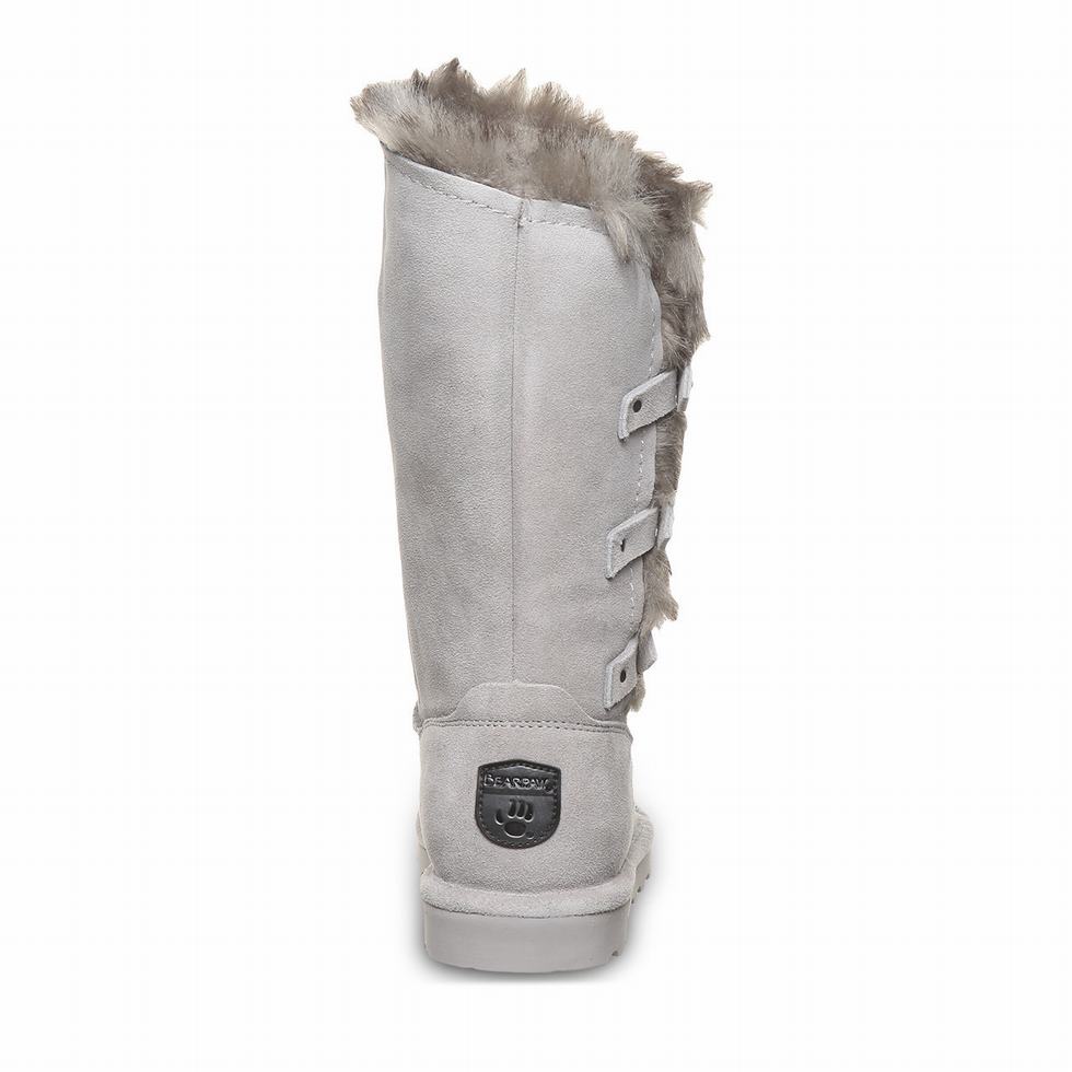 Women Bearpaw Emery Boots Grey | EGR9921RT