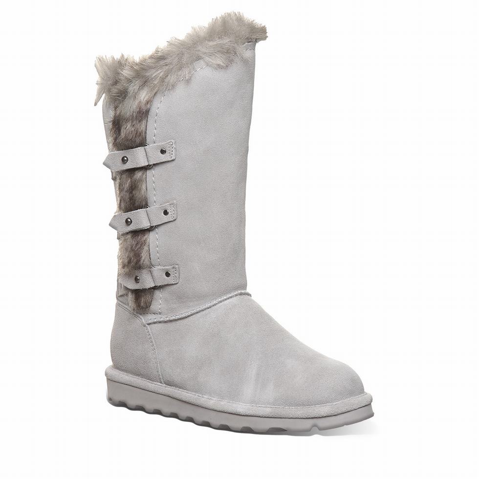 Women Bearpaw Emery Boots Grey | EGR9921RT