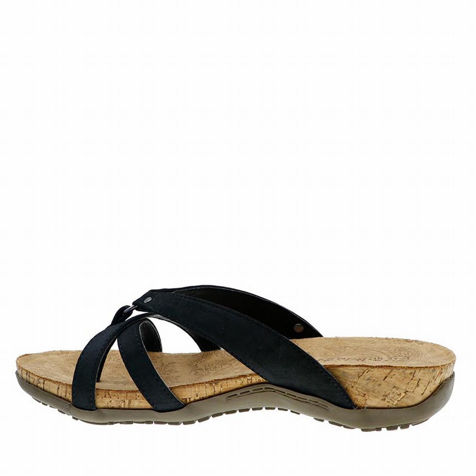 Women Bearpaw Fawn Sandals Black | PIT1186YC