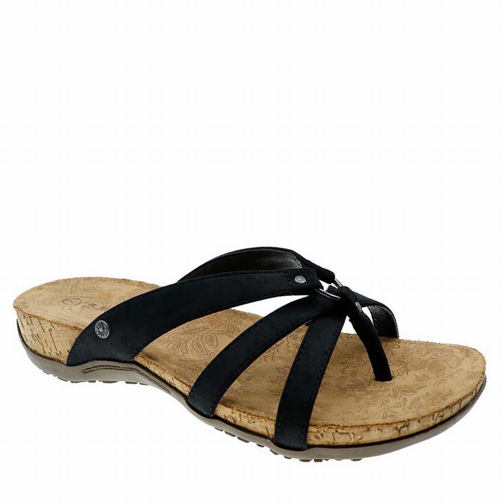 Women Bearpaw Fawn Sandals Black | PIT1186YC