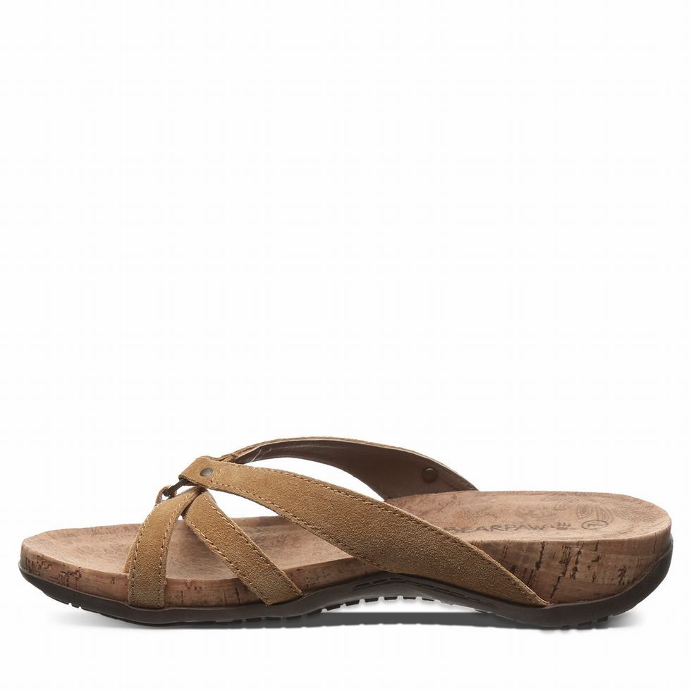 Women Bearpaw Fawn Sandals Brown | ARH8359DJ