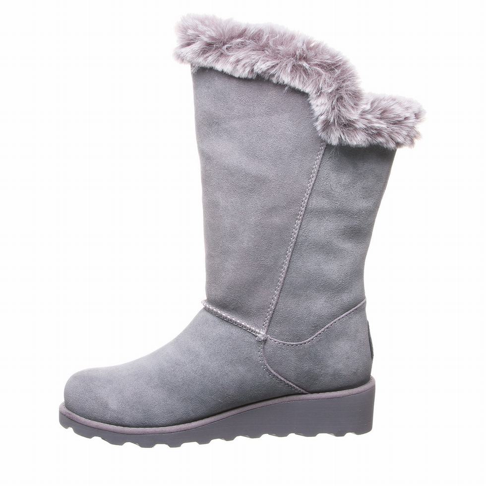 Women Bearpaw Genevieve Boots Grey | AJJ4031VX