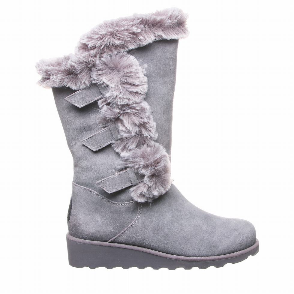 Women Bearpaw Genevieve Boots Grey | AJJ4031VX