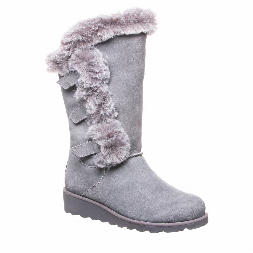 Women Bearpaw Genevieve Boots Grey | AJJ4031VX