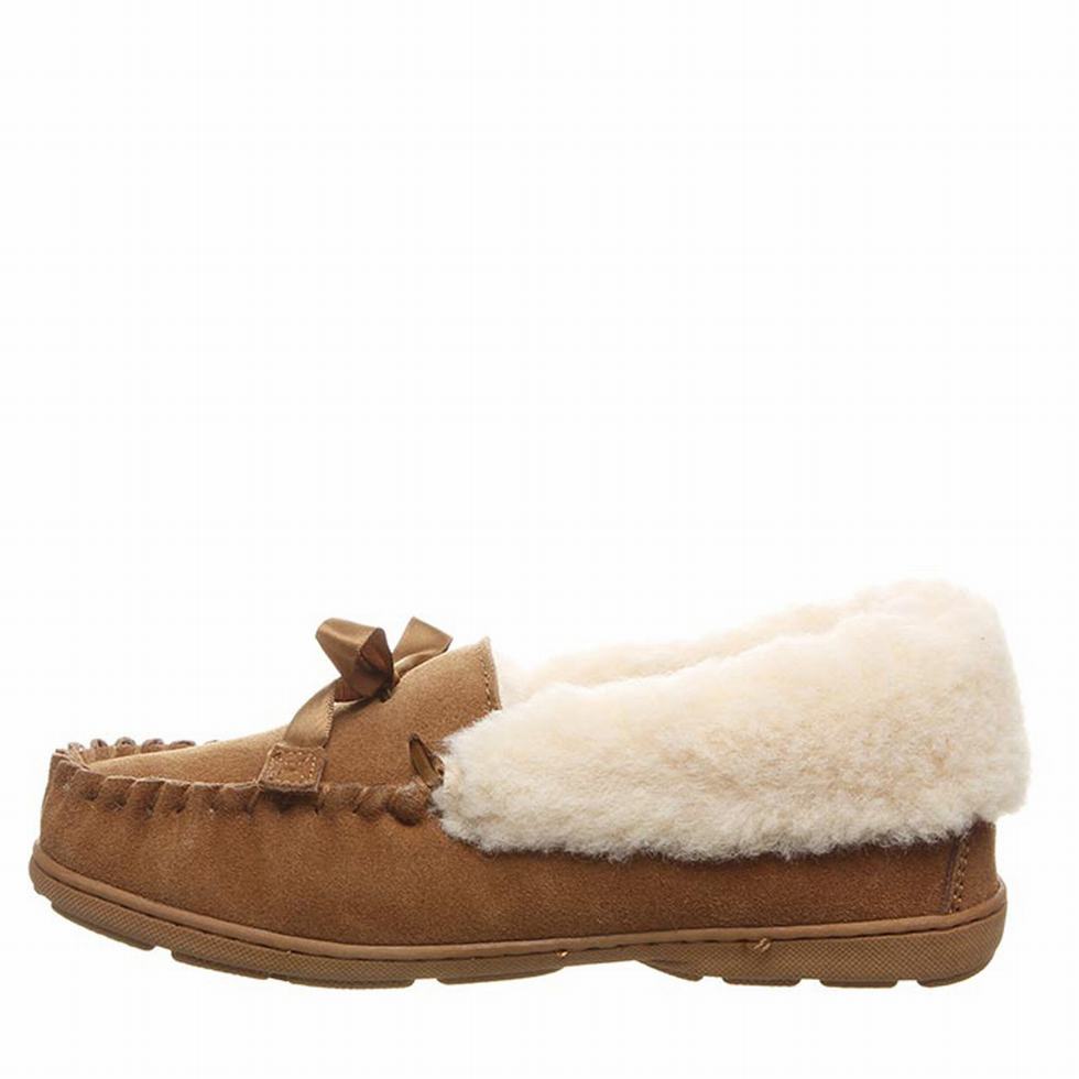 Women Bearpaw Indio Slippers Brown | ERU1653II