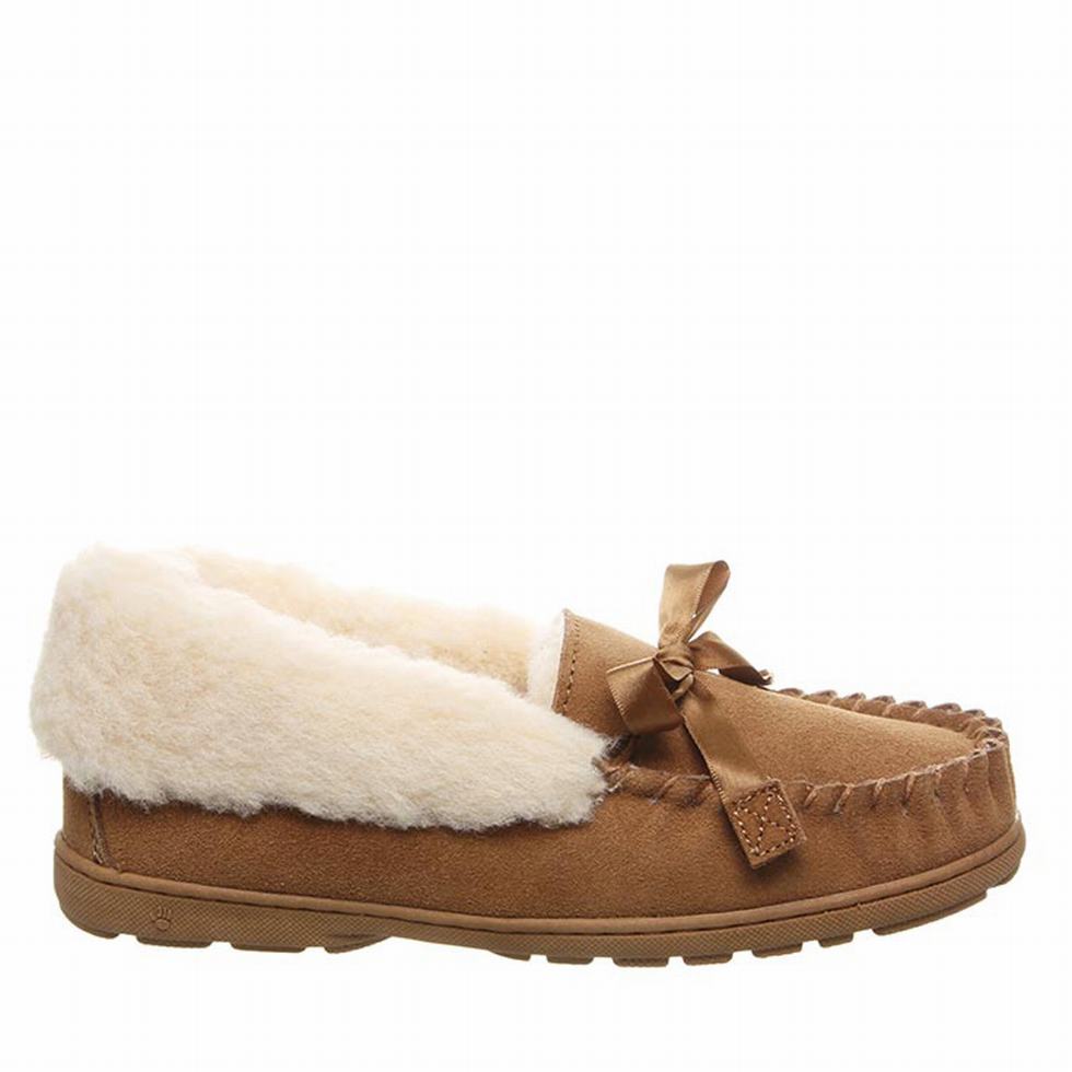 Women Bearpaw Indio Slippers Brown | ERU1653II