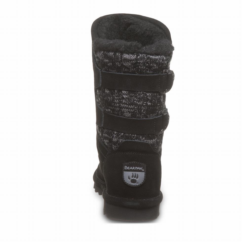 Women Bearpaw Jenni Boots Black | DFQ1923HO