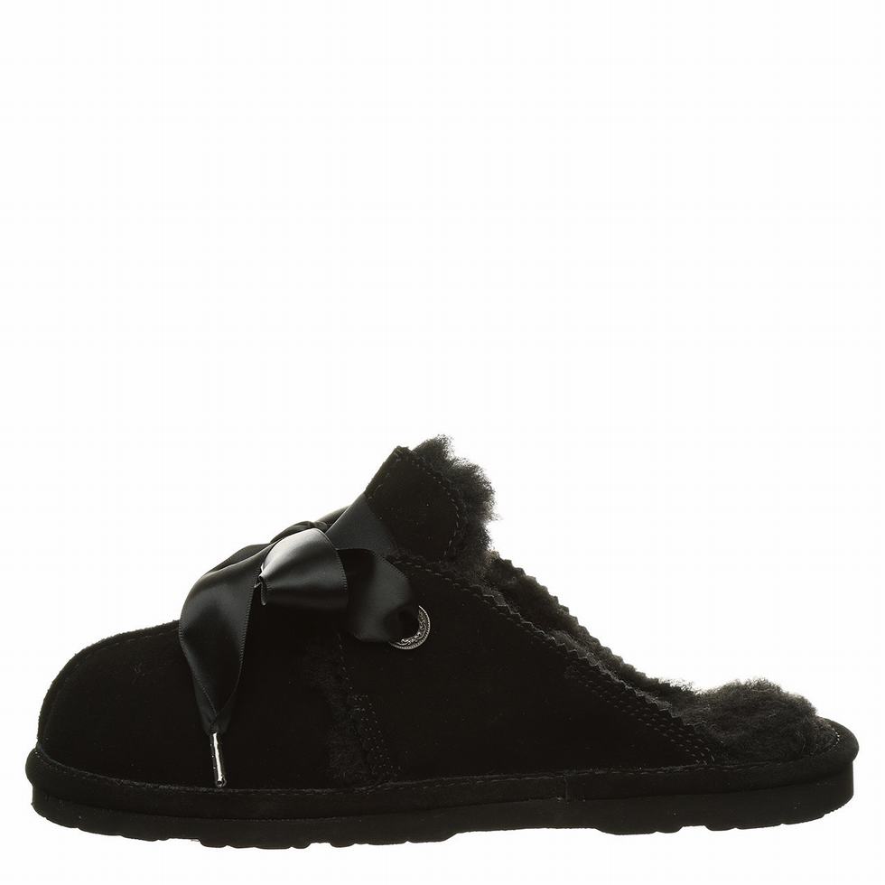 Women Bearpaw Jolietta Slippers Black | CJN215VO