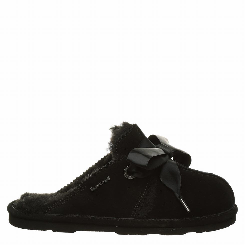 Women Bearpaw Jolietta Slippers Black | CJN215VO