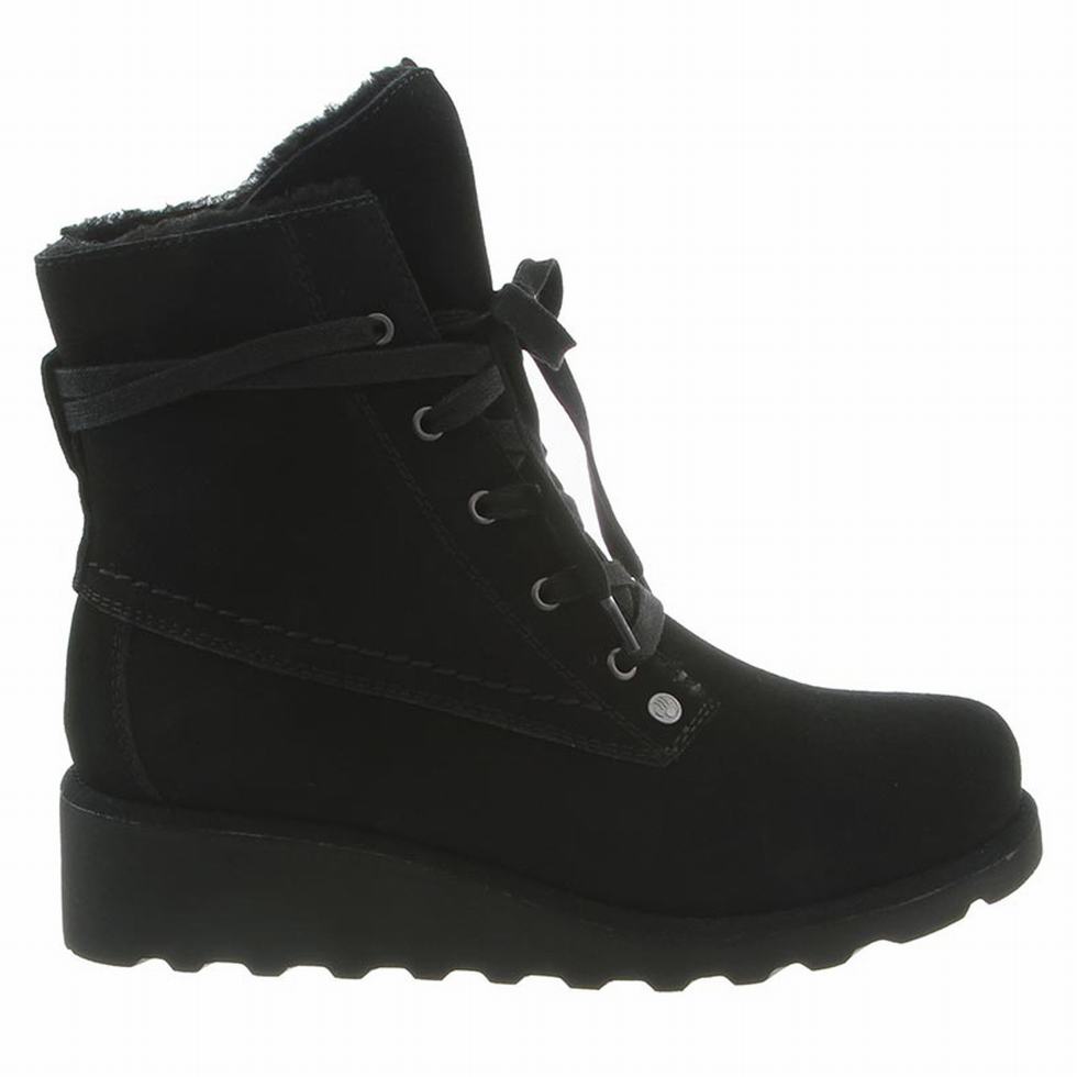 Women Bearpaw Krista Wide Boots Black | KVN8448SX