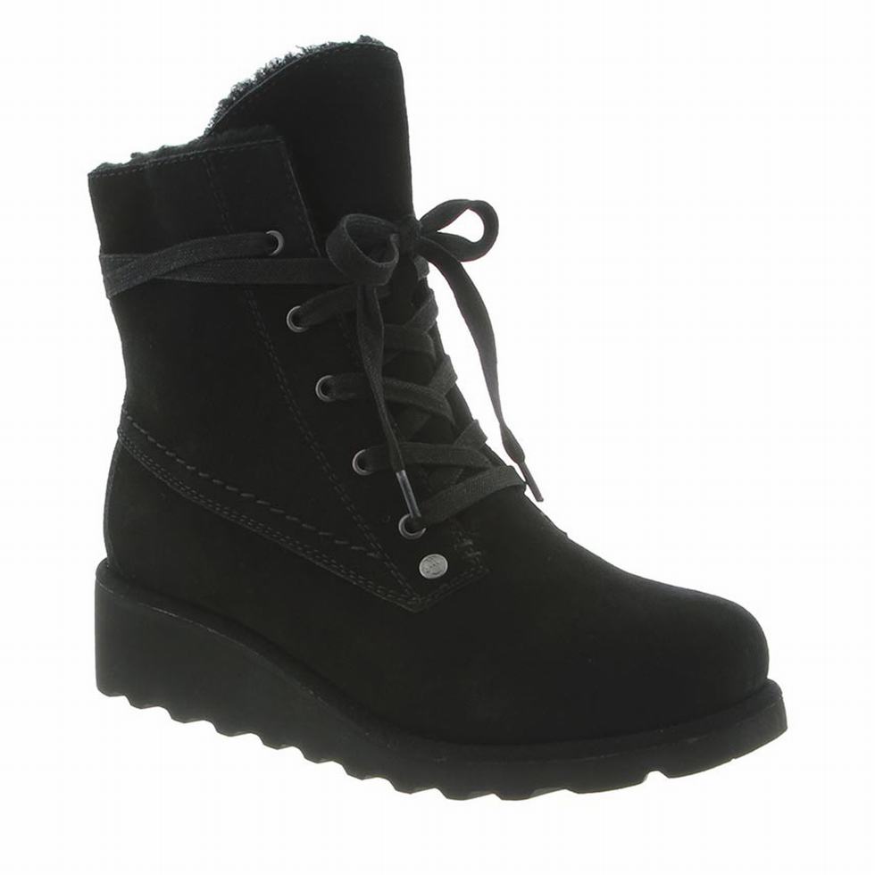 Women Bearpaw Krista Wide Boots Black | KVN8448SX