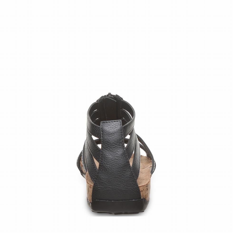 Women Bearpaw Layla II Sandals Black | QOC2339ZD