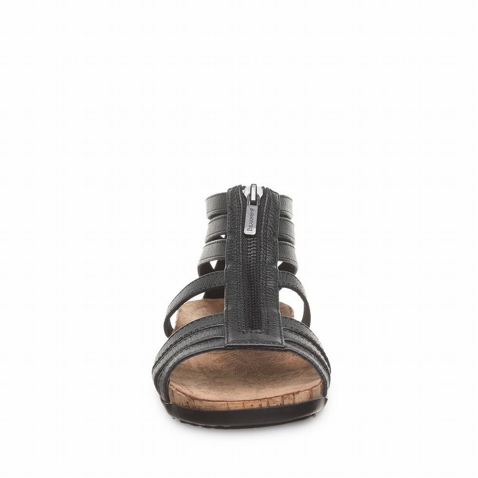 Women Bearpaw Layla II Sandals Black | QOC2339ZD