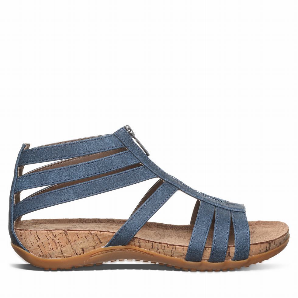 Women Bearpaw Layla II Sandals Blue | WMX9671IV