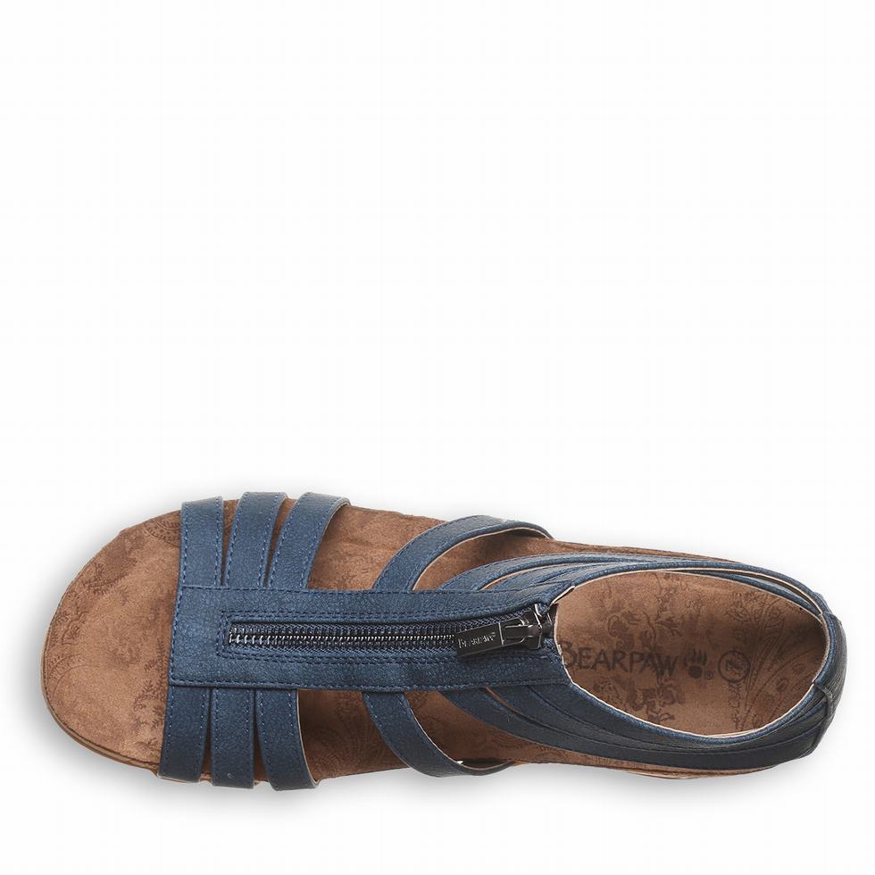 Women Bearpaw Layla II Sandals Blue | WMX9671IV