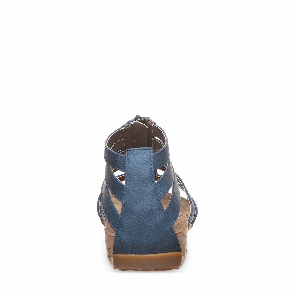 Women Bearpaw Layla II Sandals Blue | WMX9671IV