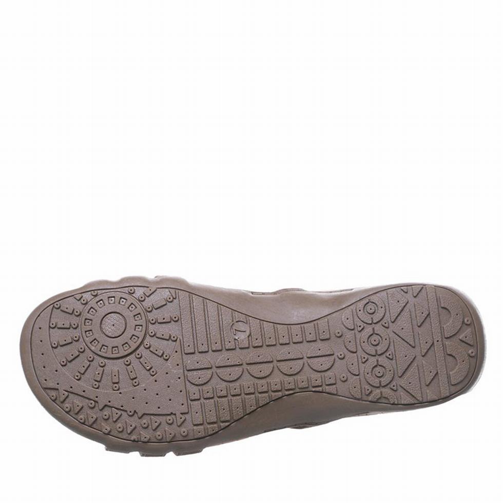 Women Bearpaw Layla Wide Sandals Brown | AXG7846JO