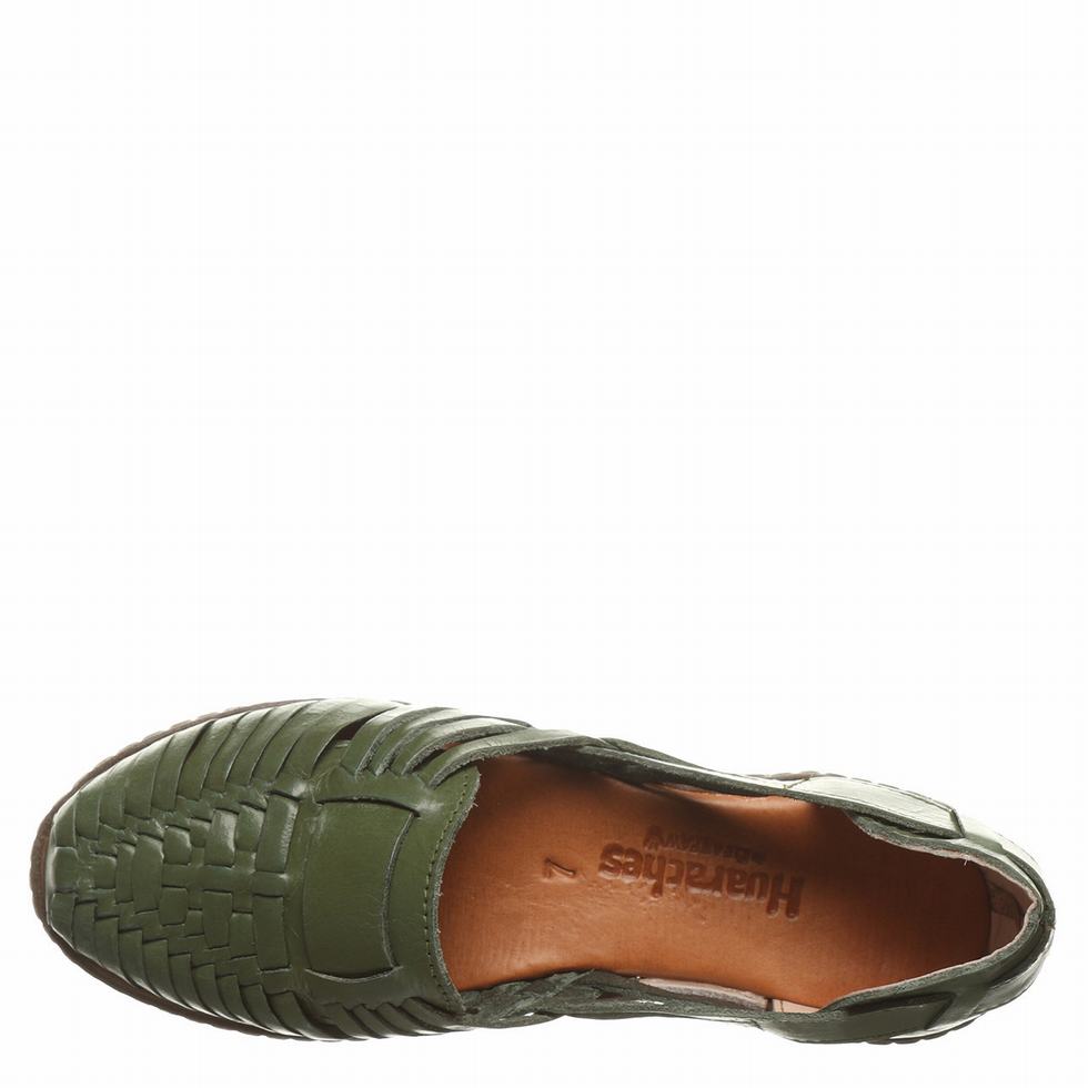 Women Bearpaw Lena Sandals Green | BVQ10092DU