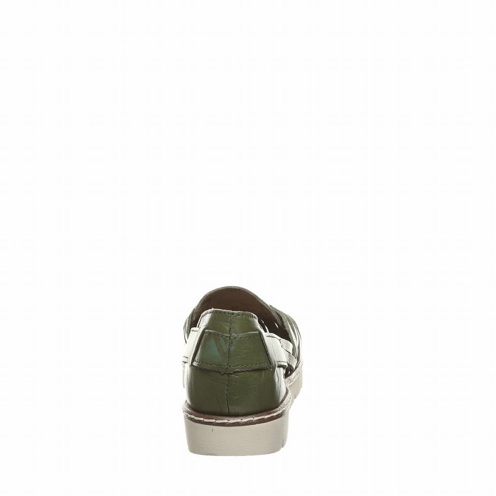 Women Bearpaw Lena Sandals Green | BVQ10092DU