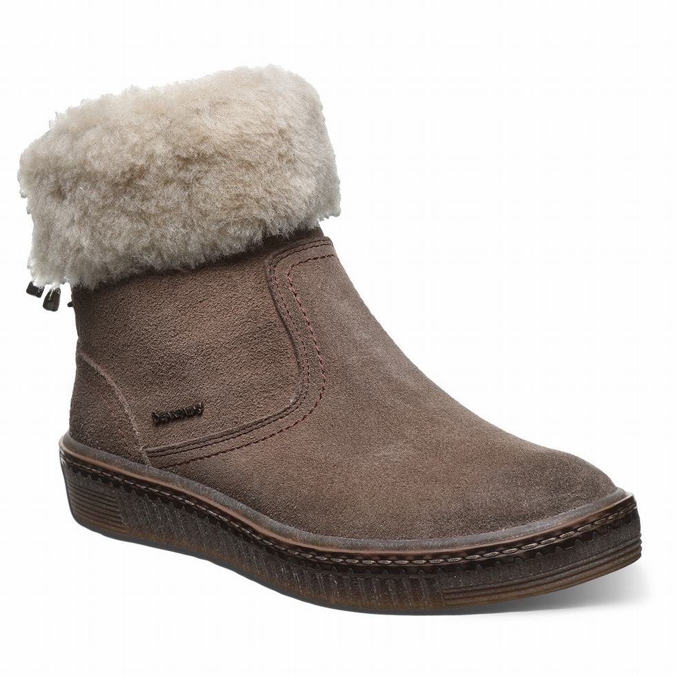 Women Bearpaw Leticia Boots Beige | WGH2783RY