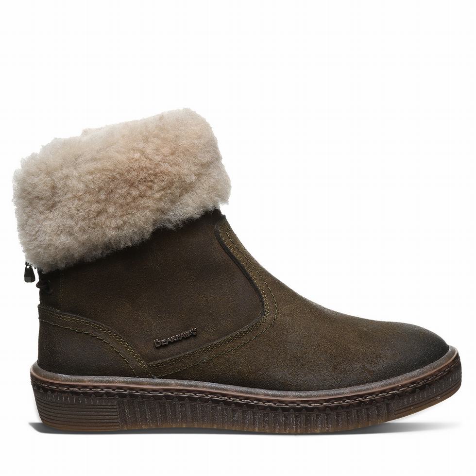 Women Bearpaw Leticia Boots Green | ICM1194DA