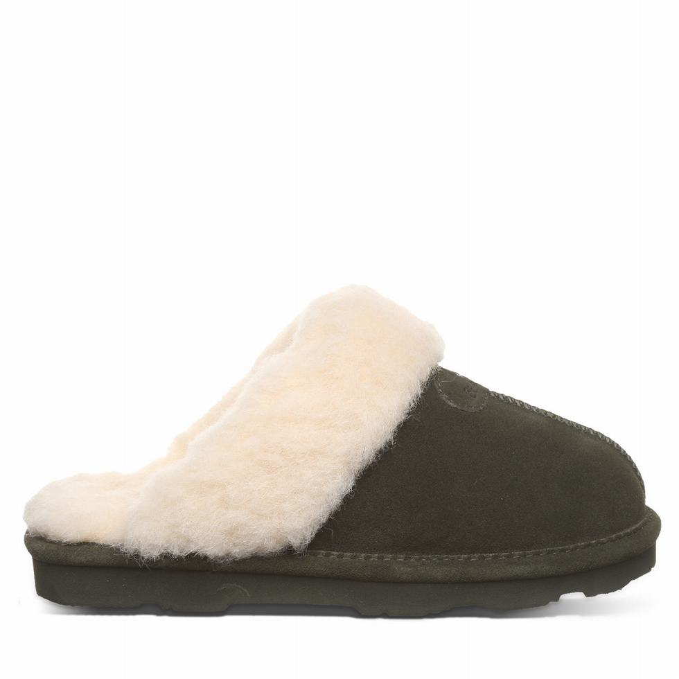 Women Bearpaw Loki II Slippers Green | BUI7764ID