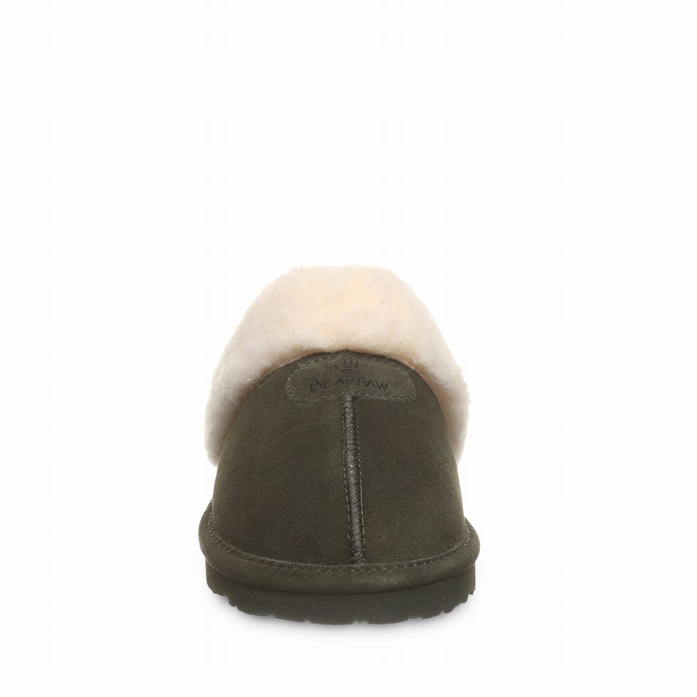 Women Bearpaw Loki II Slippers Green | BUI7764ID