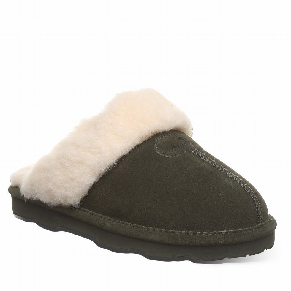 Women Bearpaw Loki II Slippers Green | BUI7764ID