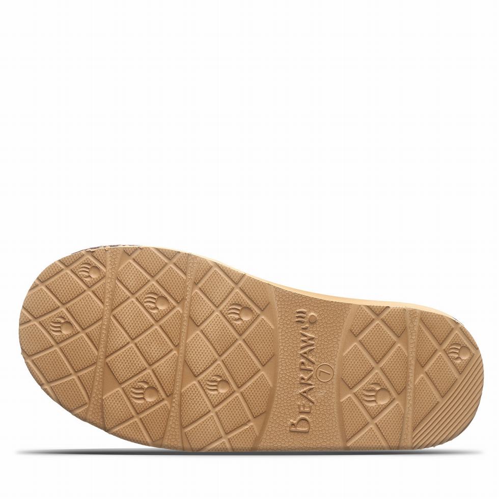 Women Bearpaw Loki Platform Lo Deco Slippers Brown | PLE8076BH