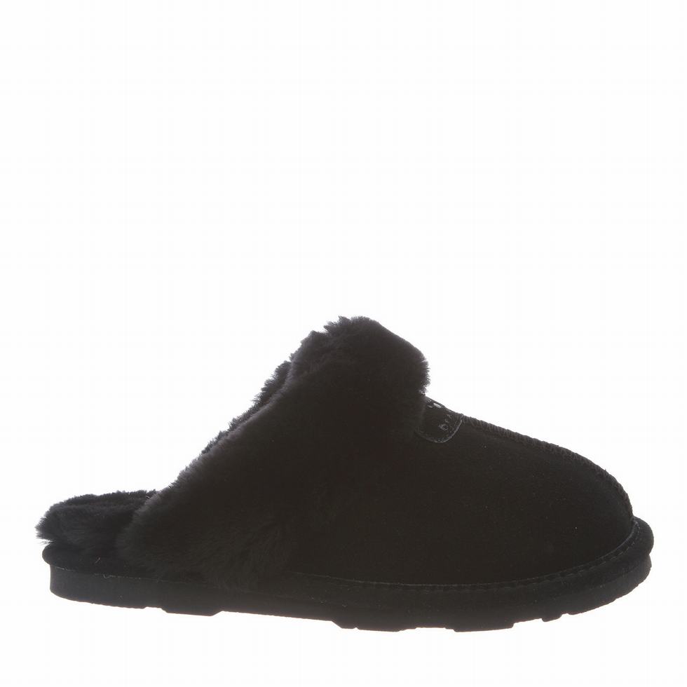 Women Bearpaw Loki Slippers Black | HOS4275SM