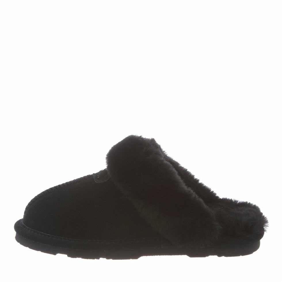 Women Bearpaw Loki Slippers Black | HOS4275SM