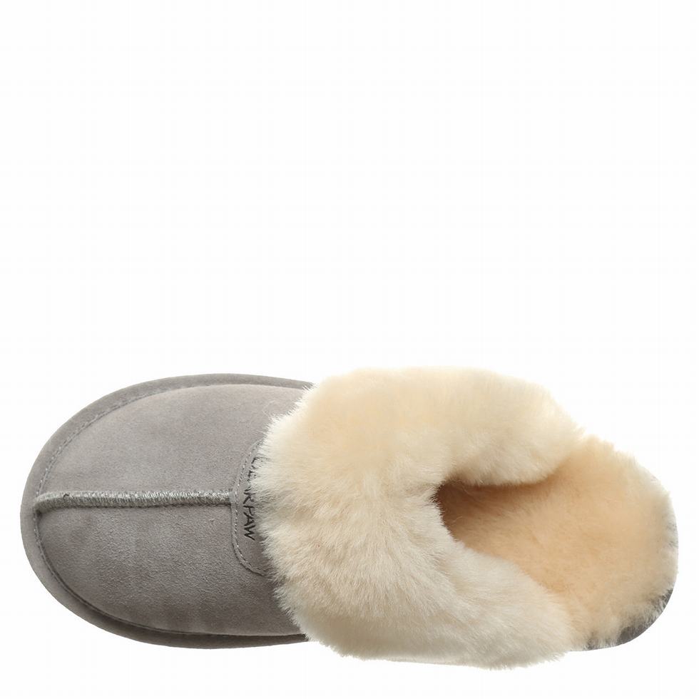 Women Bearpaw Loki Slippers Grey | QXR678UQ