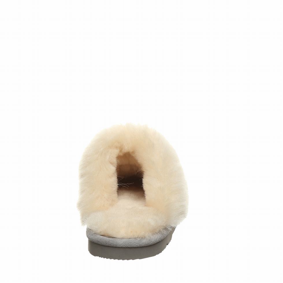 Women Bearpaw Loki Slippers Grey | QXR678UQ