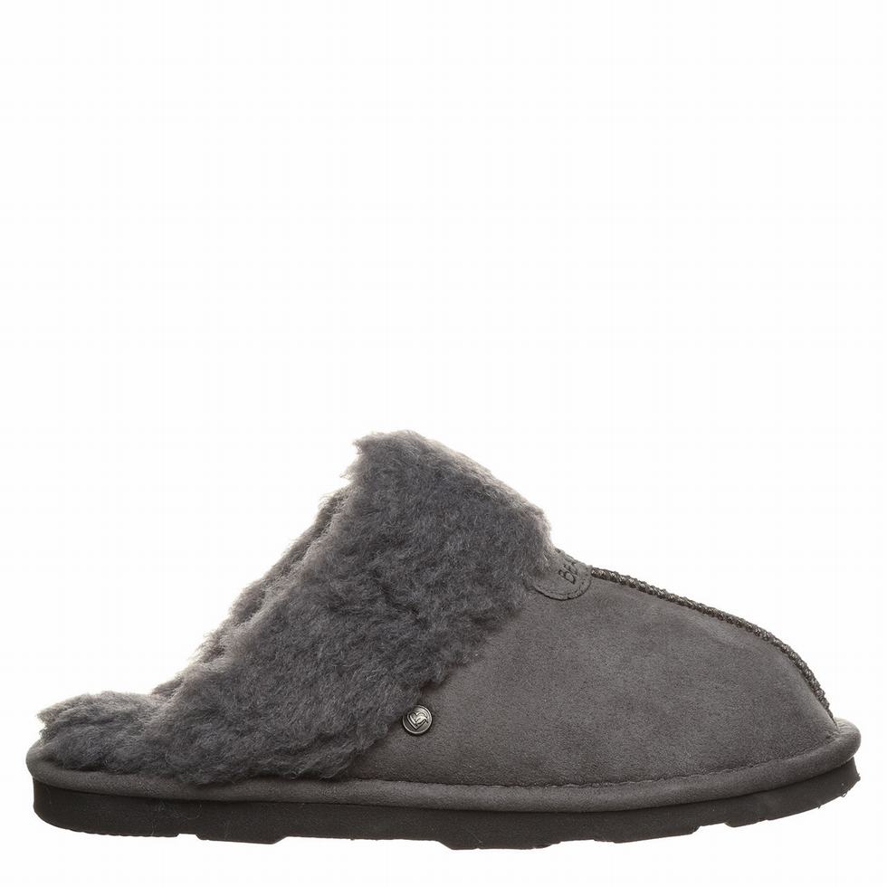 Women Bearpaw Loki Vegan Slippers Black | OJJ8390HN