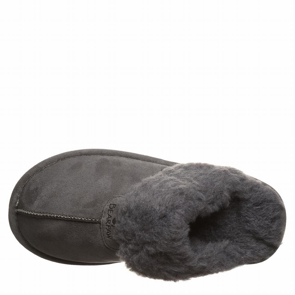 Women Bearpaw Loki Vegan Slippers Black | OJJ8390HN