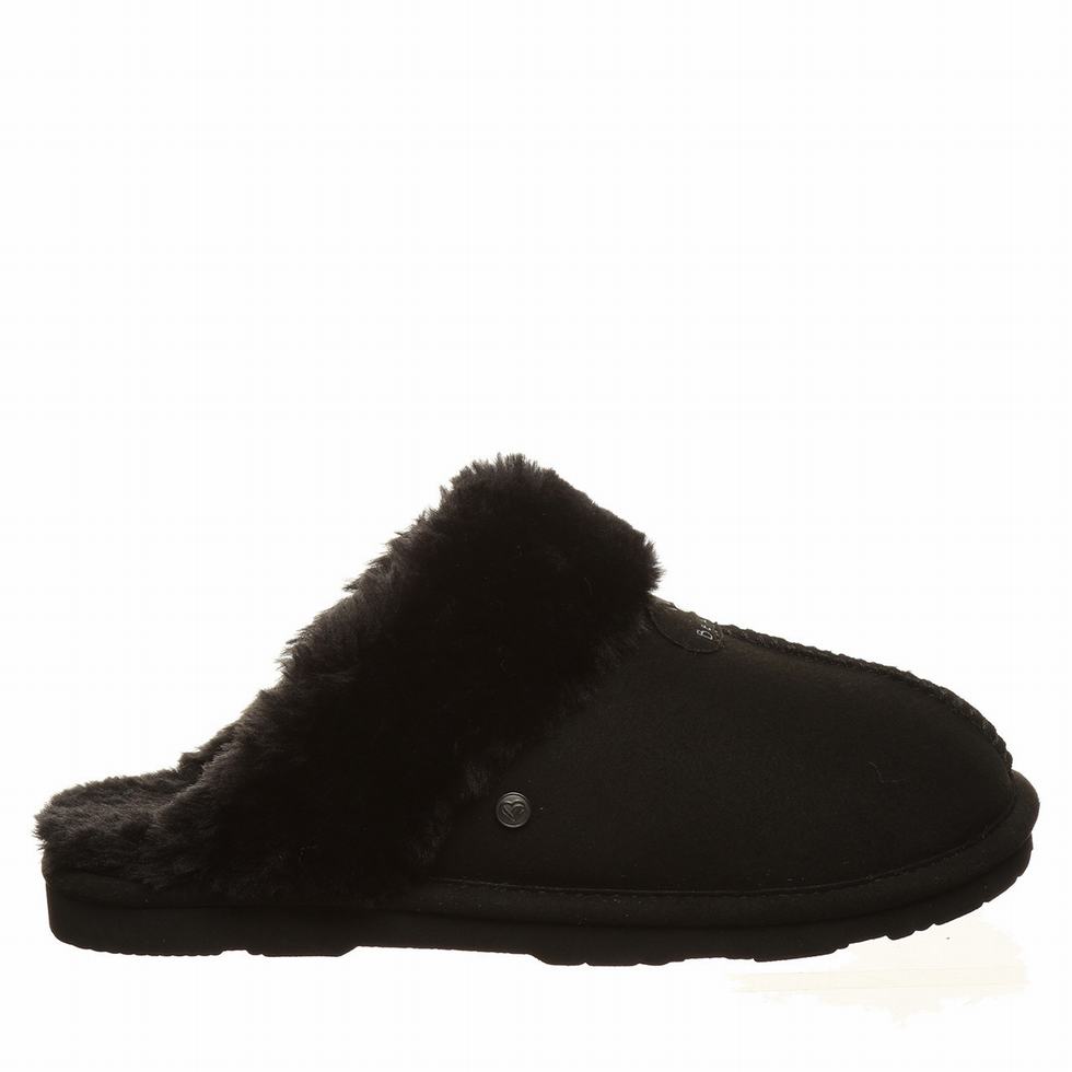 Women Bearpaw Loki Vegan Slippers Black | GLN7874MY