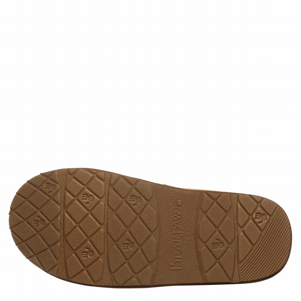 Women Bearpaw Loki Vegan Slippers Brown | VZU2186PW