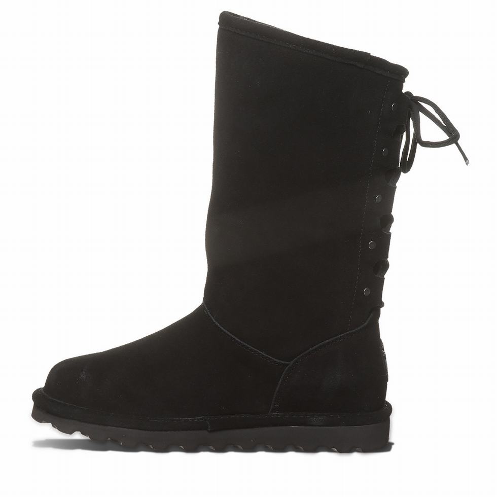 Women Bearpaw Lydia II Boots Black | RBN2977TQ