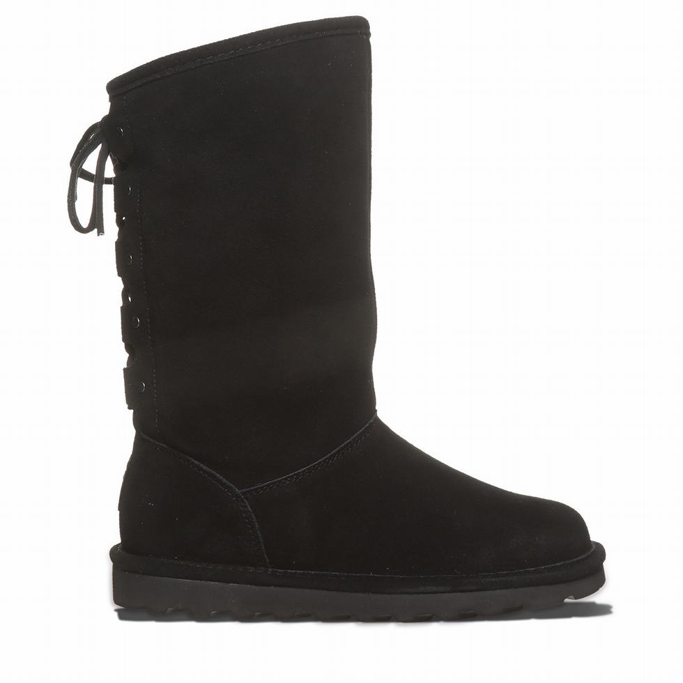 Women Bearpaw Lydia II Boots Black | RBN2977TQ