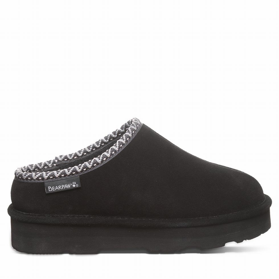 Women Bearpaw Martis Slippers Black | HTS5179MH