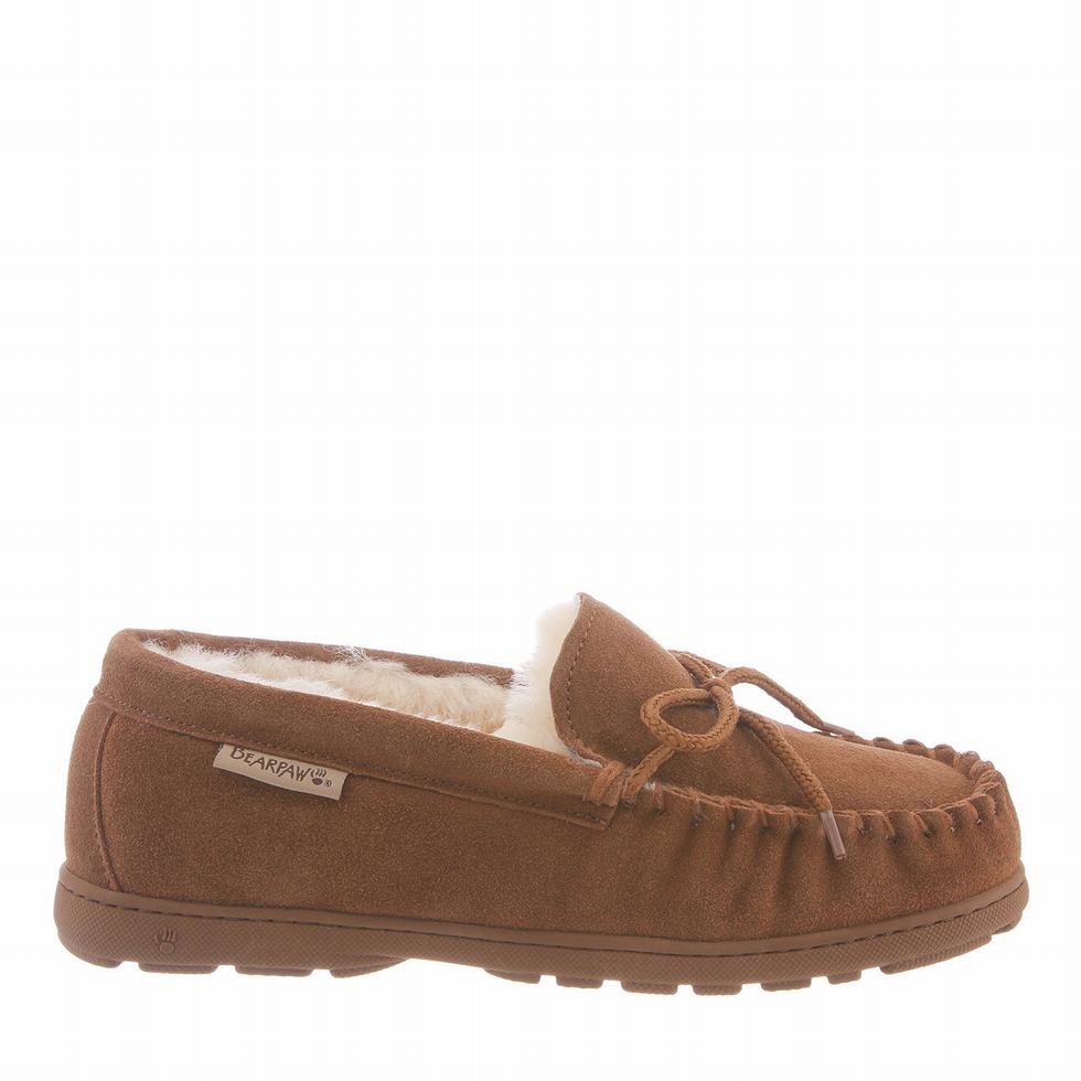 Women Bearpaw Mindy Slippers Brown | SIJ4062PN