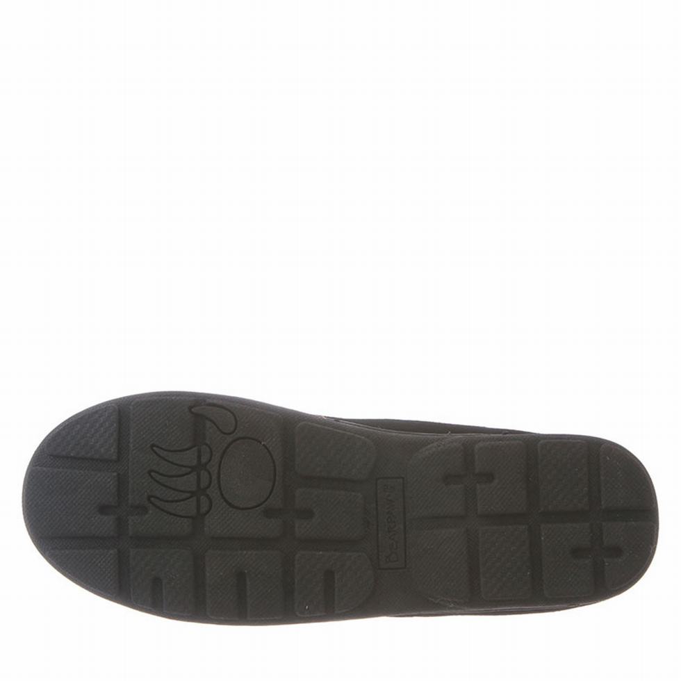 Women Bearpaw Mindy Wide Slippers Black | PGZ488CZ