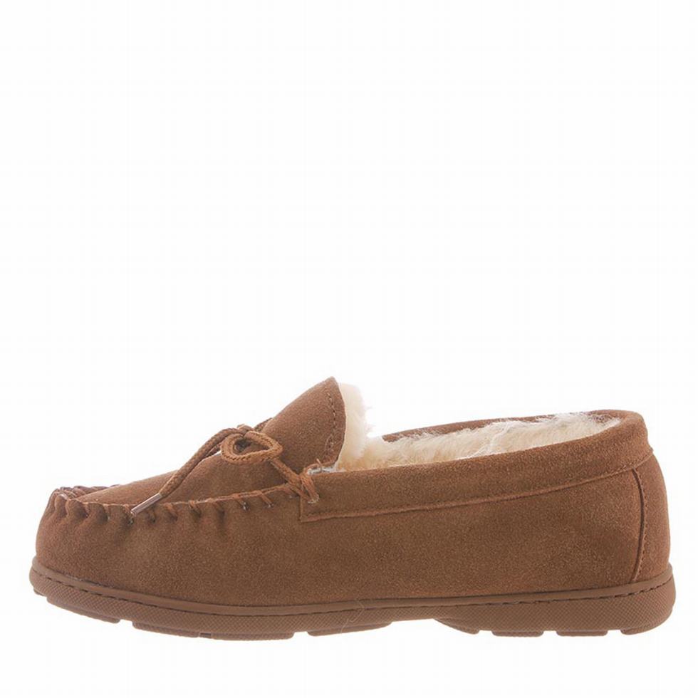 Women Bearpaw Mindy Wide Slippers Brown | JFS4228CH