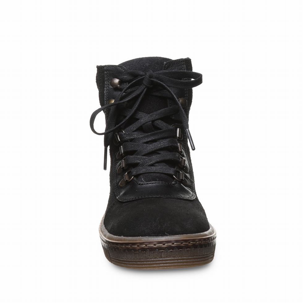 Women Bearpaw Nelida Sneaker Boots Black | DTZ9655AL