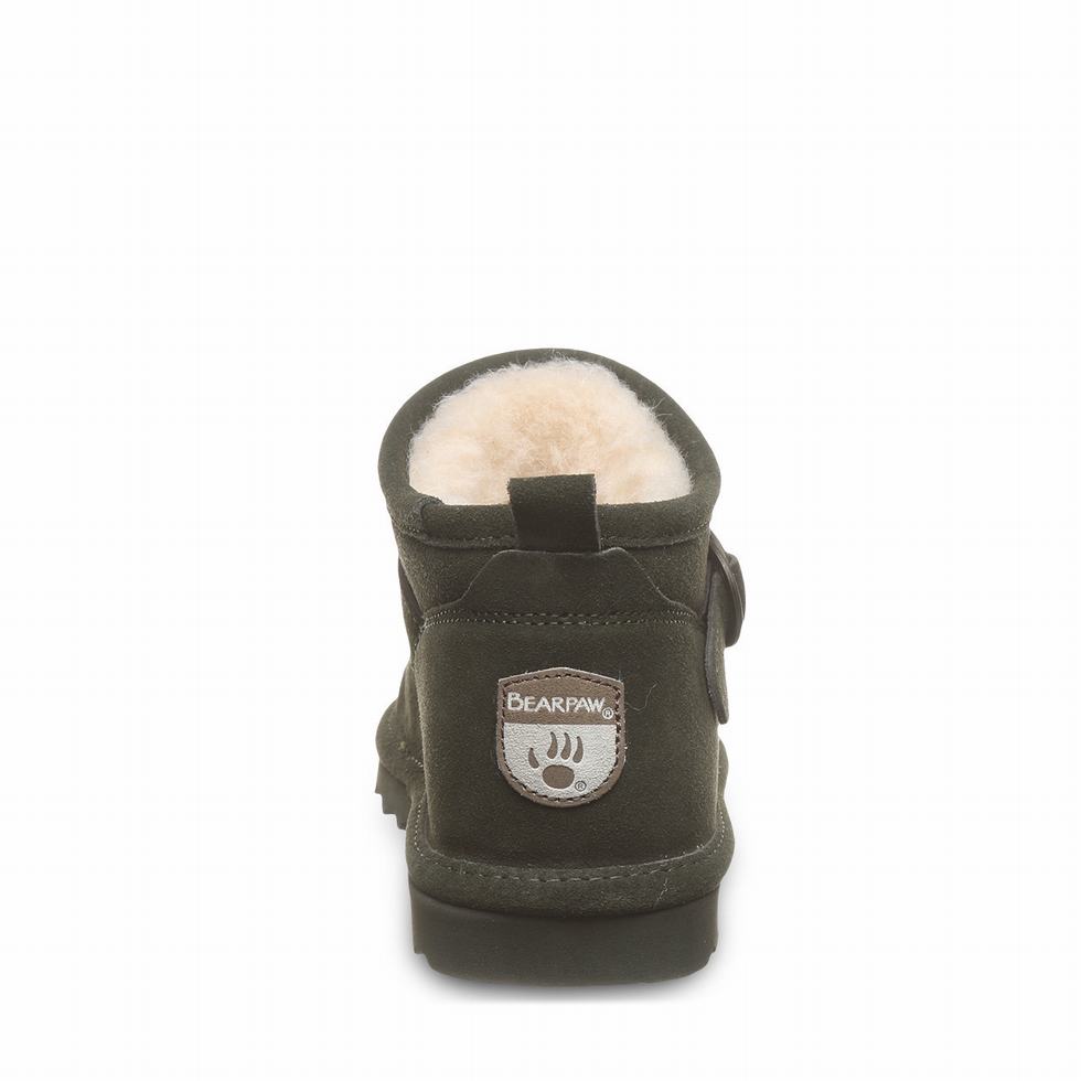 Women Bearpaw Petite Boots Green | SGQ855HO