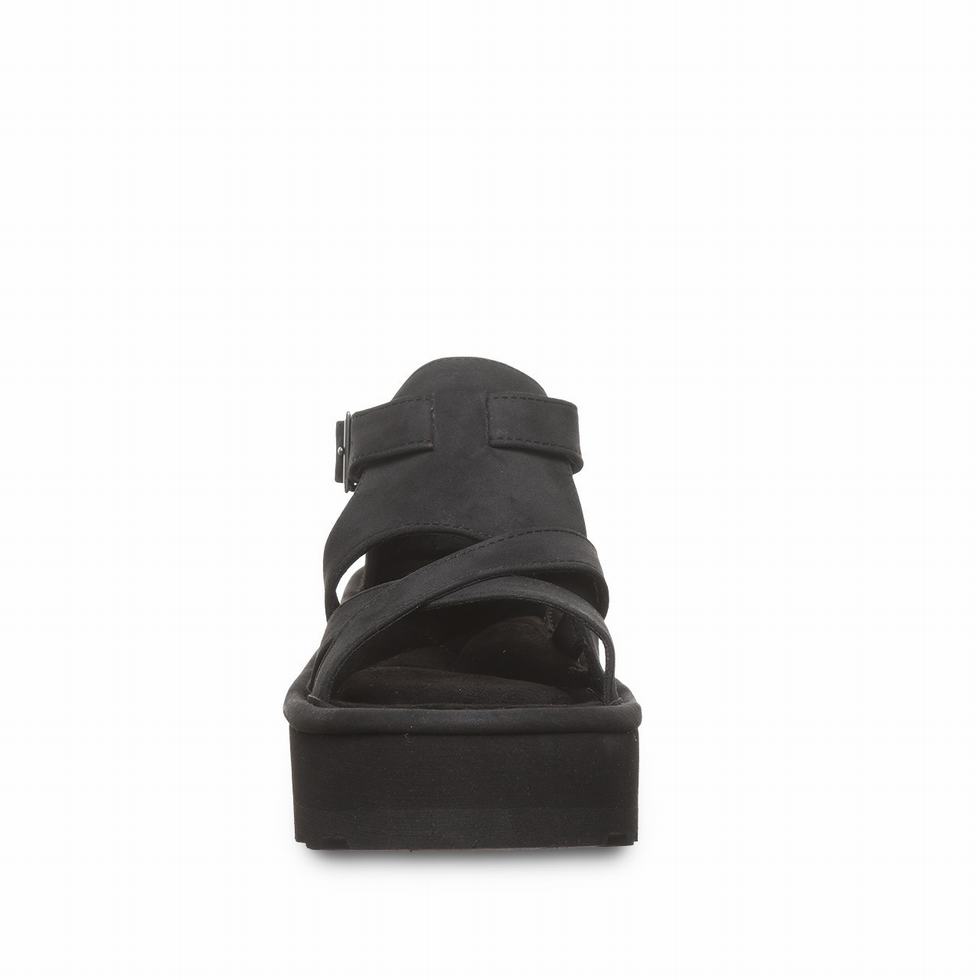 Women Bearpaw Pinnacle Sandals Black | RFT246TP