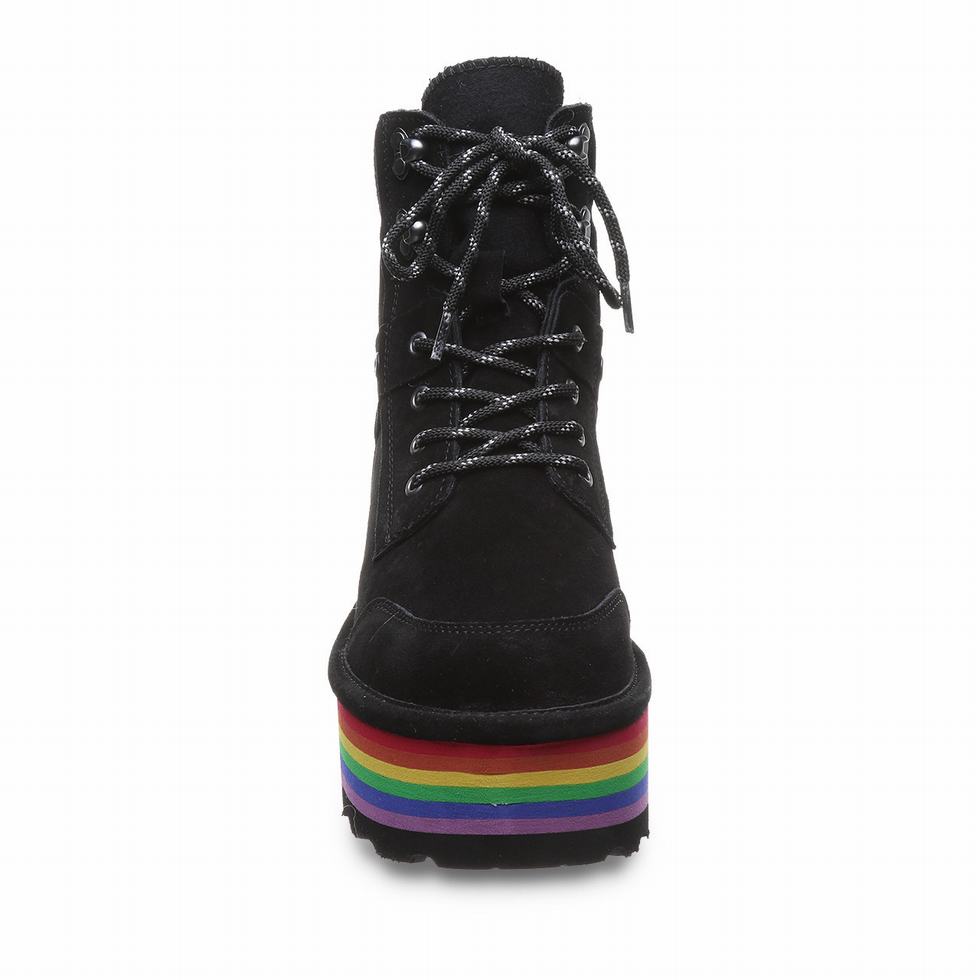 Women Bearpaw Retro Alicia Boots Black | QTQ9545PN