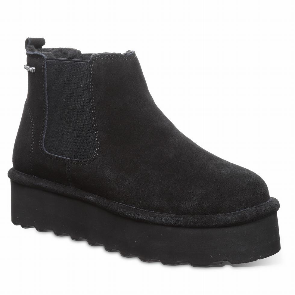 Women Bearpaw Retro Drew Boots Black | BLM1561IH