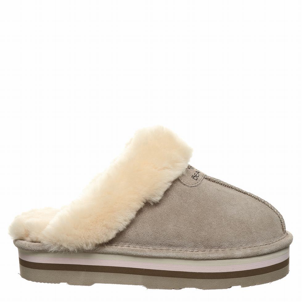 Women Bearpaw Retro Loki Slippers Beige | IWS5218UP